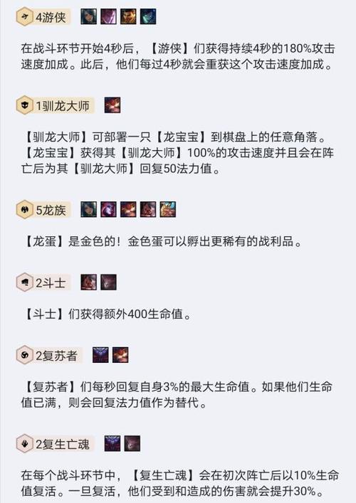 云顶之弈s5龙族怎么玩-云顶之弈s5龙族游侠阵容搭配